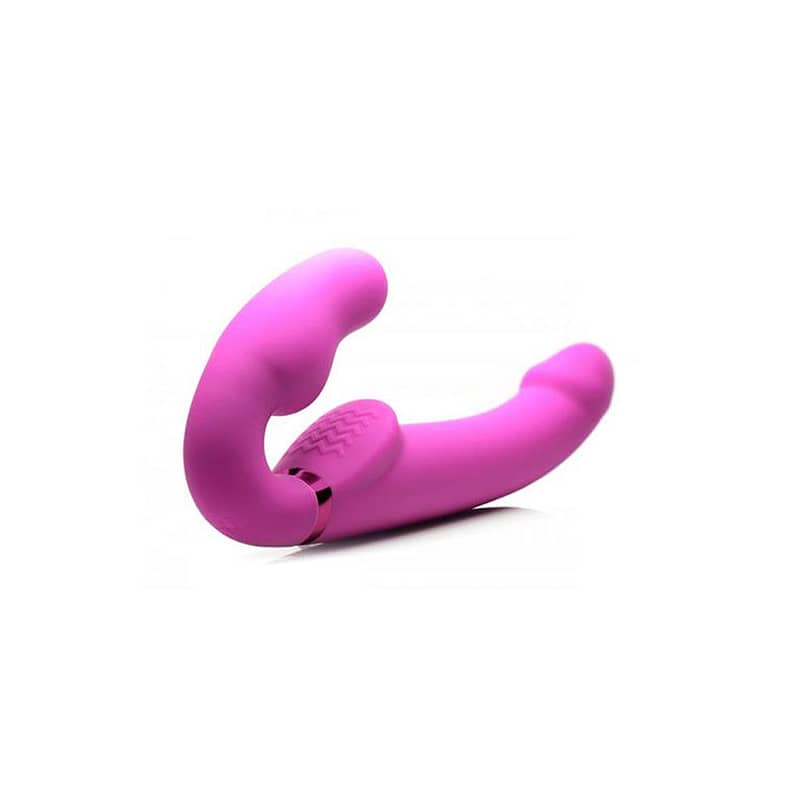 inflatable vibrador doble funcion inflable color rosa 2