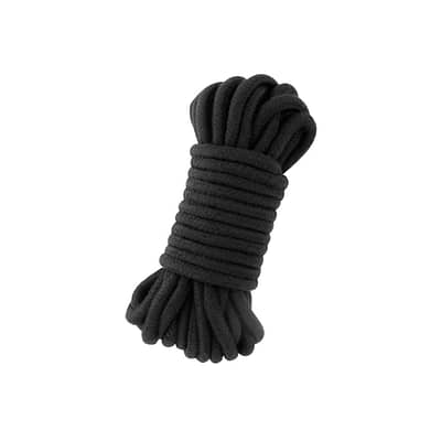 cuerda bondage shibari algodon diez metros negro